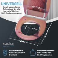 WC-Sitz mit Absenkautomatik und Schnellverschluss Coco - Premium Toilettendeckel direkt vom Hersteller
