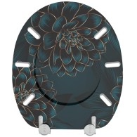 WC-Sitz Dahlien - Premium Toilettendeckel direkt vom Hersteller