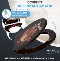 WC-Sitz mit Absenkautomatik und Schnellverschluss Day of the Dead - Premium Toilettendeckel direkt vom Hersteller