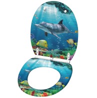 3-teiliges Badezimmer Set Delphin Korallen