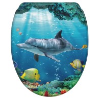 6-teiliges Badezimmer Set Delphin Korallen