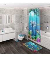 WC-Sitz mit Absenkautomatik Delphin Korallen - Premium Toilettendeckel direkt vom Hersteller