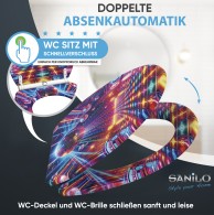 WC-Sitz mit Absenkautomatik und Schnellverschluss Disco - Premium Toilettendeckel direkt vom Hersteller