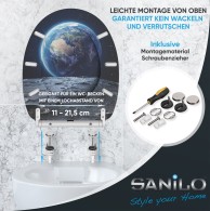 WC-Sitz mit Absenkautomatik und Schnellverschluss Earth - Premium Toilettendeckel direkt vom Hersteller