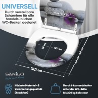 WC-Sitz mit Absenkautomatik und Schnellverschluss Energy Stones - Premium Toilettendeckel direkt vom Hersteller