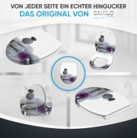 WC-Sitz mit Absenkautomatik und Schnellverschluss Energy Stones - Premium Toilettendeckel direkt vom Hersteller