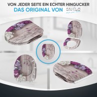 WC-Sitz mit Absenkautomatik und Schnellverschluss Flieder - Premium Toilettendeckel direkt vom Hersteller