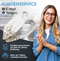 WC-Sitz mit Absenkautomatik und Schnellverschluss Flower - Premium Toilettendeckel direkt vom Hersteller