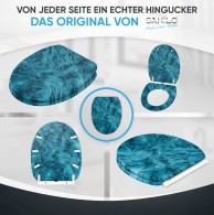WC-Sitz mit Absenkautomatik und Schnellverschluss Fluffy - Premium Toilettendeckel direkt vom Hersteller