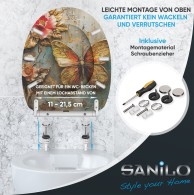 WC-Sitz mit Absenkautomatik und Schnellverschluss Flutterby - Premium Toilettendeckel direkt vom Hersteller