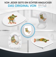 WC-Sitz mit Absenkautomatik und Schnellverschluss Froggy - Premium Toilettendeckel direkt vom Hersteller