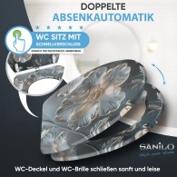 WC-Sitz mit Absenkautomatik und Schnellverschluss Frostia - Premium Toilettendeckel direkt vom Hersteller