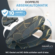 WC-Sitz mit Absenkautomatik Monstera - Premium Toilettendeckel direkt vom Hersteller