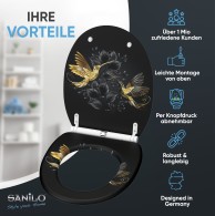 WC-Sitz mit Absenkautomatik und Schnellverschluss Goldenwing - Premium Toilettendeckel direkt vom Hersteller