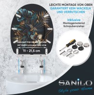 WC-Sitz mit Absenkautomatik und Schnellverschluss Goldfera - Premium Toilettendeckel direkt vom Hersteller