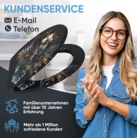 WC-Sitz mit Absenkautomatik und Schnellverschluss Goldfera - Premium Toilettendeckel direkt vom Hersteller