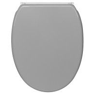 WC-Sitz mit Absenkautomatik und Schnellverschluss Manhattan Grau - Premium Toilettendeckel direkt vom Hersteller