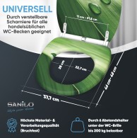 WC-Sitz mit Absenkautomatik und Schnellverschluss Green Leaf - Premium Toilettendeckel direkt vom Hersteller
