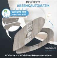 WC-Sitz mit Absenkautomatik und Schnellverschluss Home - Premium Toilettendeckel direkt vom Hersteller