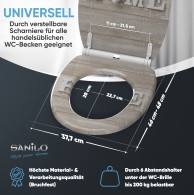 WC-Sitz mit Absenkautomatik und Schnellverschluss Home - Premium Toilettendeckel direkt vom Hersteller