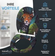 WC-Sitz mit Absenkautomatik und Schnellverschluss Hunter - Premium Toilettendeckel direkt vom Hersteller