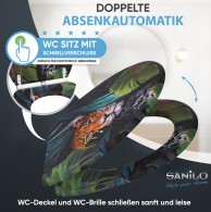 WC-Sitz mit Absenkautomatik und Schnellverschluss Hunter - Premium Toilettendeckel direkt vom Hersteller