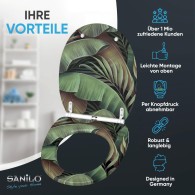 WC-Sitz mit Absenkautomatik und Schnellverschluss Jungle - Premium Toilettendeckel direkt vom Hersteller