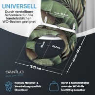 WC-Sitz mit Absenkautomatik und Schnellverschluss Jungle - Premium Toilettendeckel direkt vom Hersteller