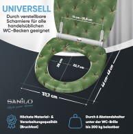 WC-Sitz mit Absenkautomatik und Schnellverschluss Kaktus - Premium Toilettendeckel direkt vom Hersteller