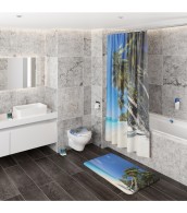 6-teiliges Badezimmer Set Karibik