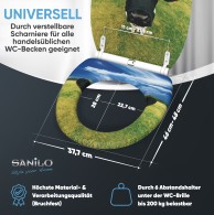 WC-Sitz mit Absenkautomatik und Schnellverschluss Kuhkopf - Premium Toilettendeckel direkt vom Hersteller