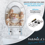 WC-Sitz mit Absenkautomatik und Schnellverschluss Lilly - Premium Toilettendeckel direkt vom Hersteller