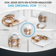 WC-Sitz mit Absenkautomatik und Schnellverschluss Lilly - Premium Toilettendeckel direkt vom Hersteller