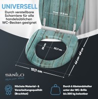 WC-Sitz mit Absenkautomatik und Schnellverschluss Lumber - Premium Toilettendeckel direkt vom Hersteller