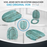 WC-Sitz mit Absenkautomatik und Schnellverschluss Lumber - Premium Toilettendeckel direkt vom Hersteller