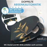 WC-Sitz mit Absenkautomatik und Schnellverschluss Luxury - Premium Toilettendeckel direkt vom Hersteller