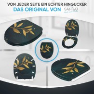 WC-Sitz mit Absenkautomatik und Schnellverschluss Luxury - Premium Toilettendeckel direkt vom Hersteller