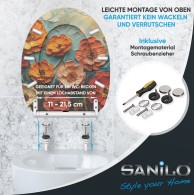 WC-Sitz mit Absenkautomatik und Schnellverschluss Florum - Premium Toilettendeckel direkt vom Hersteller