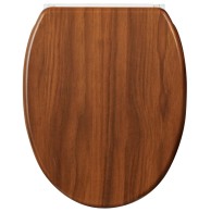 WC-Sitz mit Absenkautomatik und Schnellverschluss Mahagoni - Premium Toilettendeckel direkt vom Hersteller
