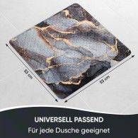 Badematte Marmor Abstrakt 53 x 53 cm