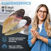 WC-Sitz mit Absenkautomatik und Schnellverschluss Marmor Brillante - Premium Toilettendeckel direkt vom Hersteller