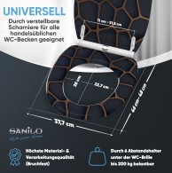 WC-Sitz mit Absenkautomatik und Schnellverschluss Mesh - Premium Toilettendeckel direkt vom Hersteller