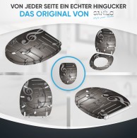 WC-Sitz mit Absenkautomatik und Schnellverschluss Musical Notes - Premium Toilettendeckel direkt vom Hersteller