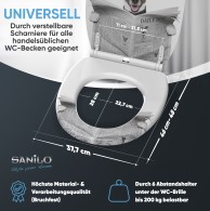 WC-Sitz mit Absenkautomatik und Schnellverschluss Newspaper - Premium Toilettendeckel direkt vom Hersteller