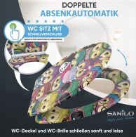 WC-Sitz mit Absenkautomatik und Schnellverschluss Owl - Premium Toilettendeckel direkt vom Hersteller