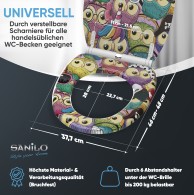 WC-Sitz mit Absenkautomatik und Schnellverschluss Owl - Premium Toilettendeckel direkt vom Hersteller