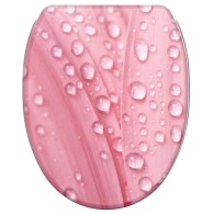WC-Sitz mit Absenkautomatik und Schnellverschluss Pink Flower - Premium Toilettendeckel direkt vom Hersteller