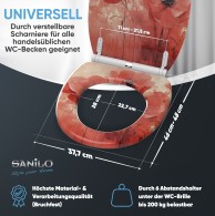 WC-Sitz mit Absenkautomatik und Schnellverschluss Poppy - Premium Toilettendeckel direkt vom Hersteller