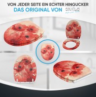 WC-Sitz mit Absenkautomatik und Schnellverschluss Poppy - Premium Toilettendeckel direkt vom Hersteller