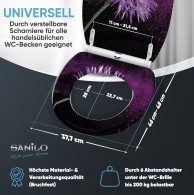 WC-Sitz mit Absenkautomatik und Schnellverschluss Purple Dust - Premium Toilettendeckel direkt vom Hersteller